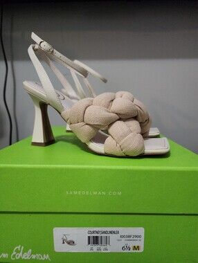 NIB Sam Edleman Cream Heels